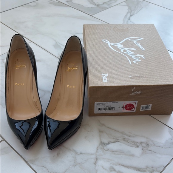 Christian Louboutin Black Women's Heels Size 39.5 - Picture 7 of 7